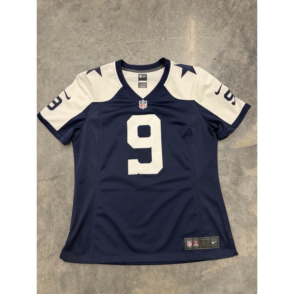 Nike NFL On Field Dallas Cowboys #9 Tony Romo Jersey Women's Size Large Stitched